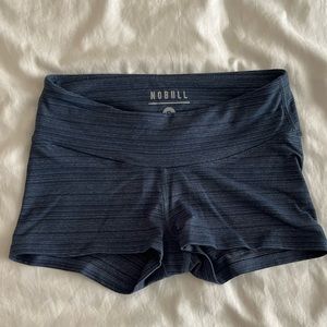 No Bull navy lined spandex shorts